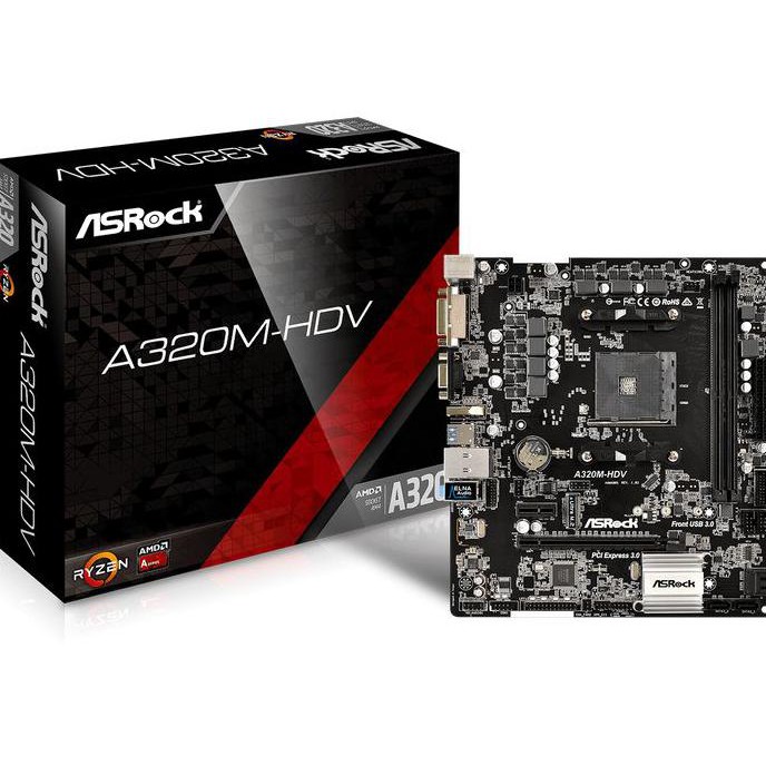 ASRock Motherboard A320M-HDV