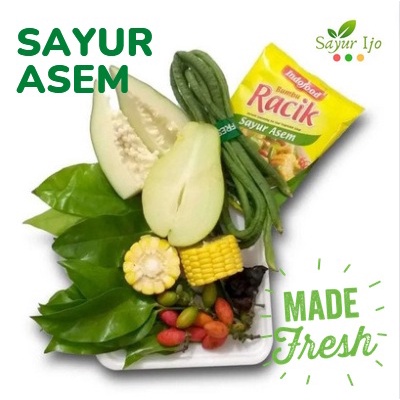 Jual Paket Fresh Sayur Asem Lengkap Indofood Bumbu Racik Sayur Nangka