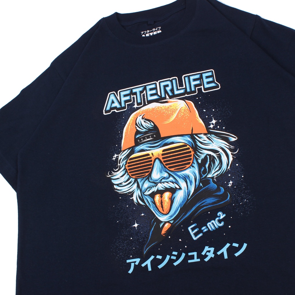 AFTERLIFE - Tshirt  Albert Einstein Navy | 21049C