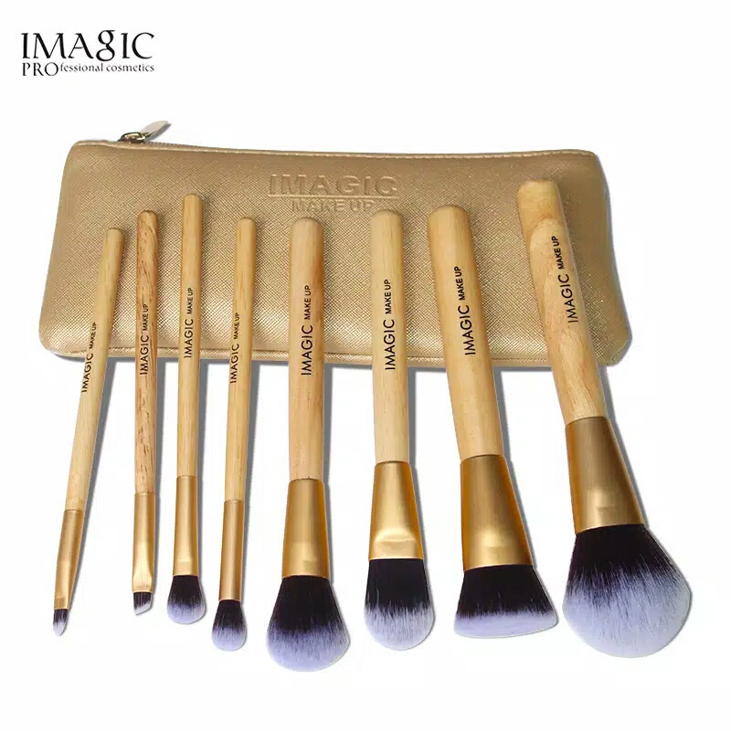 (READY &amp; ORI) IMAGIC 8pcs Brush Set With Zipper Bag TL429 TL 429