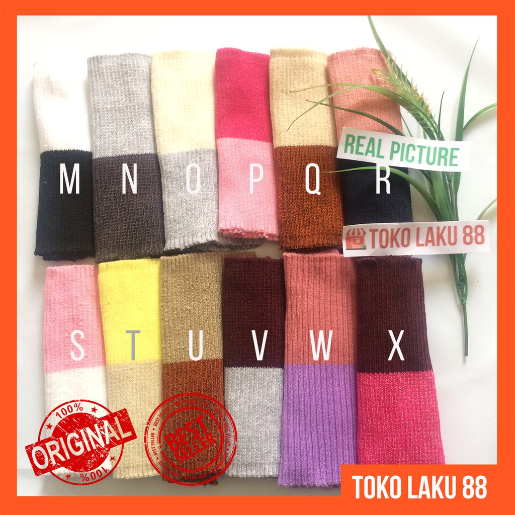 Bandana Rajut 2 WARNA KODIAN 20pcs Two Tone [KODI 2WARNA]