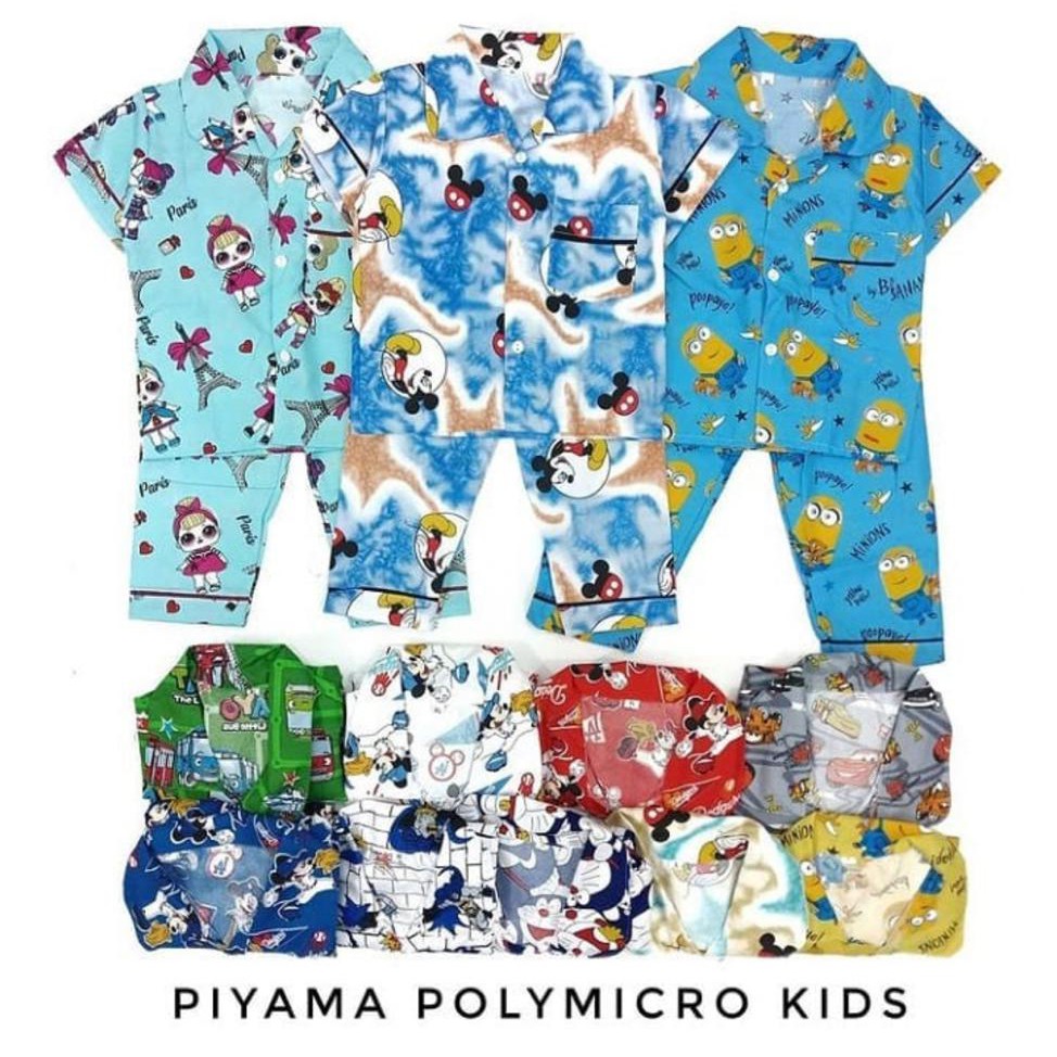 PROMO 5 PCS PIYAMA ANAK BAJU TIDUR ANAK 0 BULAN-16 TAHUN BAJU TIDUR ANAK LAKI LAKI DAN PEREMPUAN