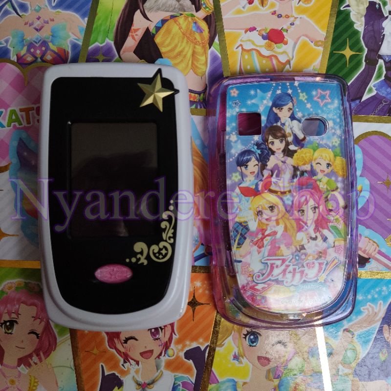 Aikatsu Phone Handphone Smartphone Mainan Telepon Kirakirater Fashion Check Ichigo Hoshimiya Aoi Kii