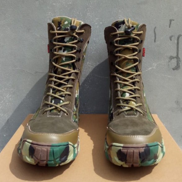 SEPATU PDL KULIT ASLI SEPATU PDL TNI SEPATU LORENG KOSTRAD SAFETY MILITARY BOOTS SAFETY PDL JATAH TN
