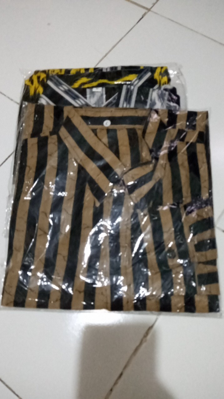 Bac001 New Kemeja Batik Pria Lengan Panjang 848vo Kemeja Pilot Pangkat Pdl Teknisi Ke 4029ys
