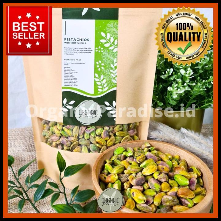 

Pistachio Roasted 250gr/Kacang Pistachio Panggang Tanpa kulit Premium