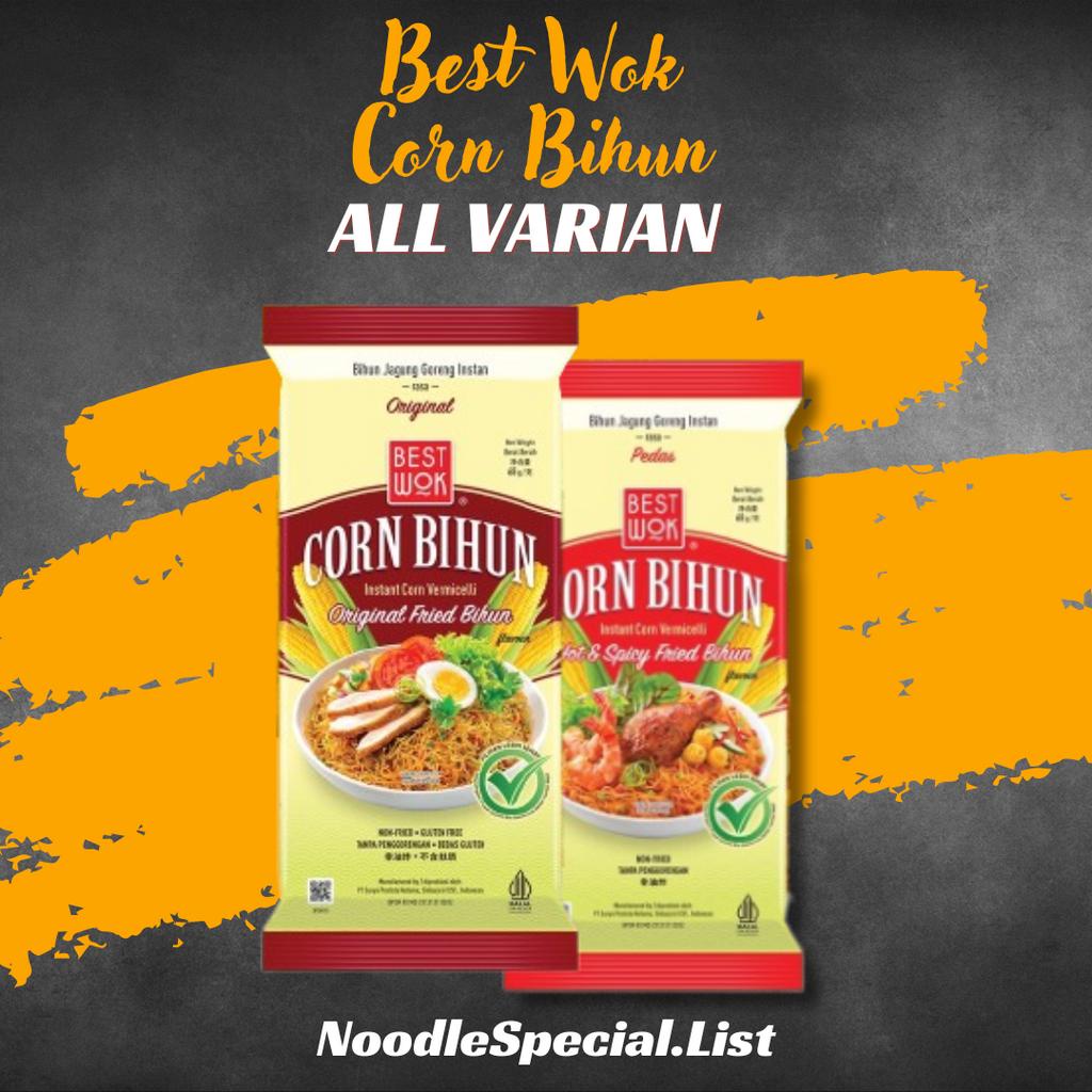 

Best Wok Corn Bihun Instant Noodle Original Hot & Spicy Flavour Mie Bihun Mi Jagung Bihan Goreng