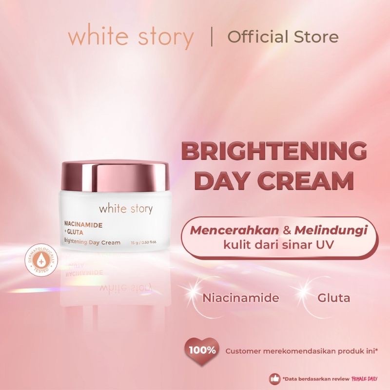 Bisa COD - White Story Paket Cream Wajah Brightening &amp; Acne Original