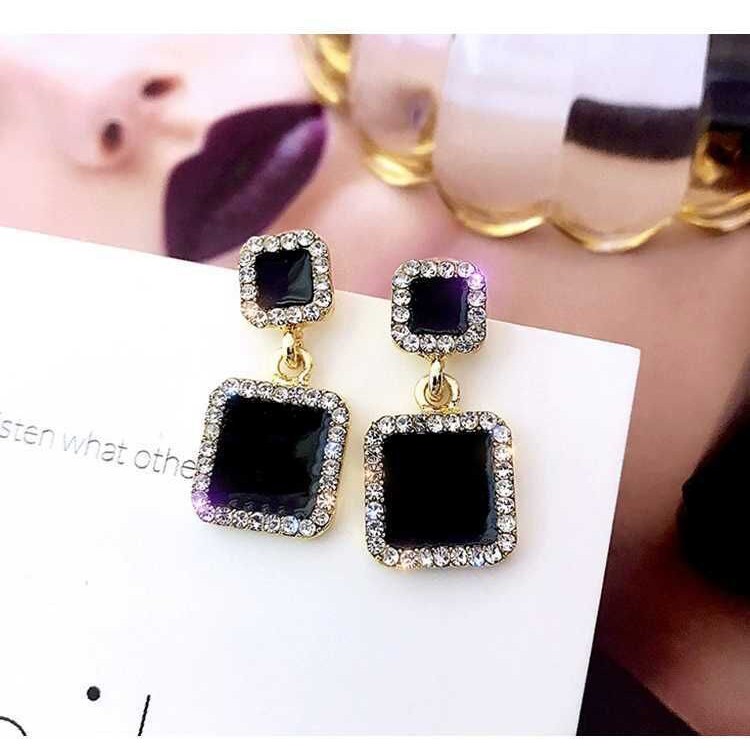 Anting berlian imitasi temperamen fashion Korea earrings