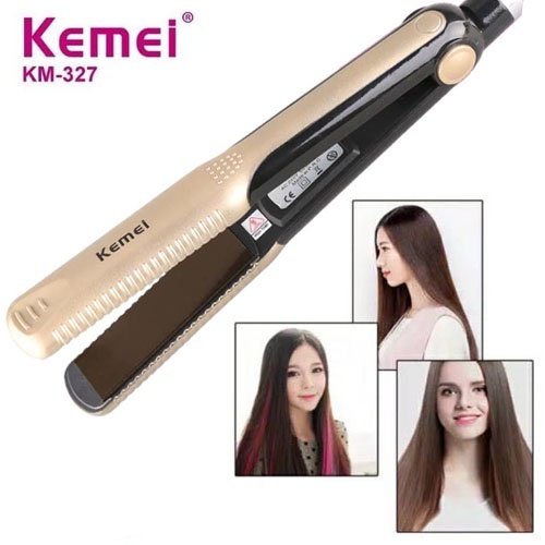 ORIGINAL 100% Catokan kemei KM-2219 infrared , CATOKAN 2IN1 , LICIN , AWET , GA MERUSAK RAMBUT-TARABABYSTORE