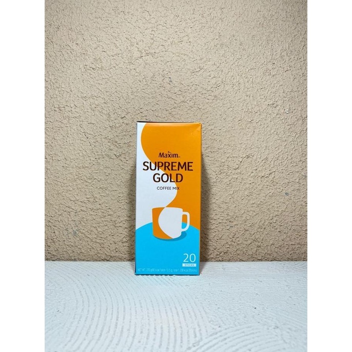 

Maxim Supreme Gold Coffee Mix 20 Sticks (Park Seo Joon)