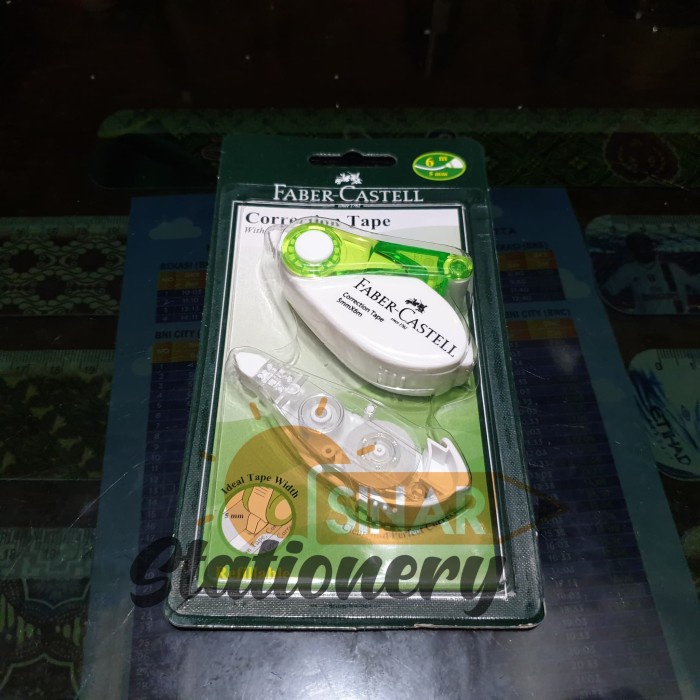 

Limited Correction Tape Sr506+1Refill Fabercastell Green Gilaa!!!