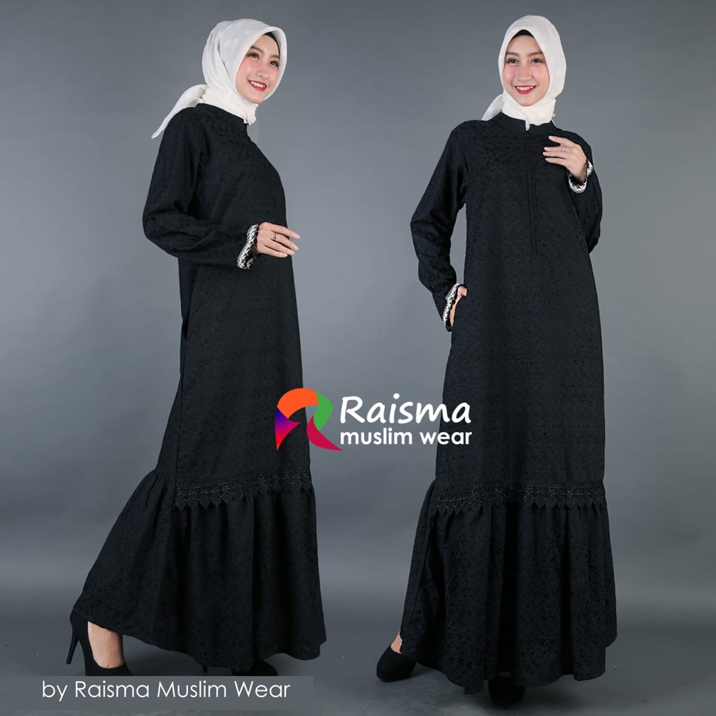 25 Inspirasi Keren Model Baju  Gamis  Hitam  Polos  Rise 