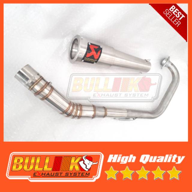 Knalpot racing akrapovic r15 vixion scorpio fu