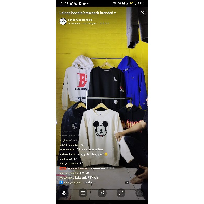 Borongan hoodie branded