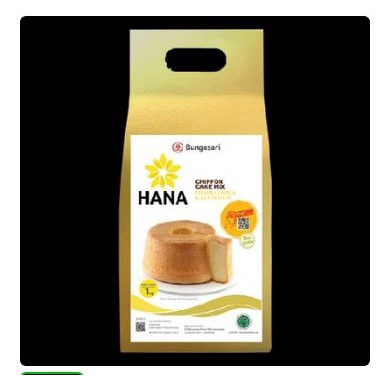 

BISA COD Hana Chiffon Cake Mix Vanilla 1 KG - Bungasari