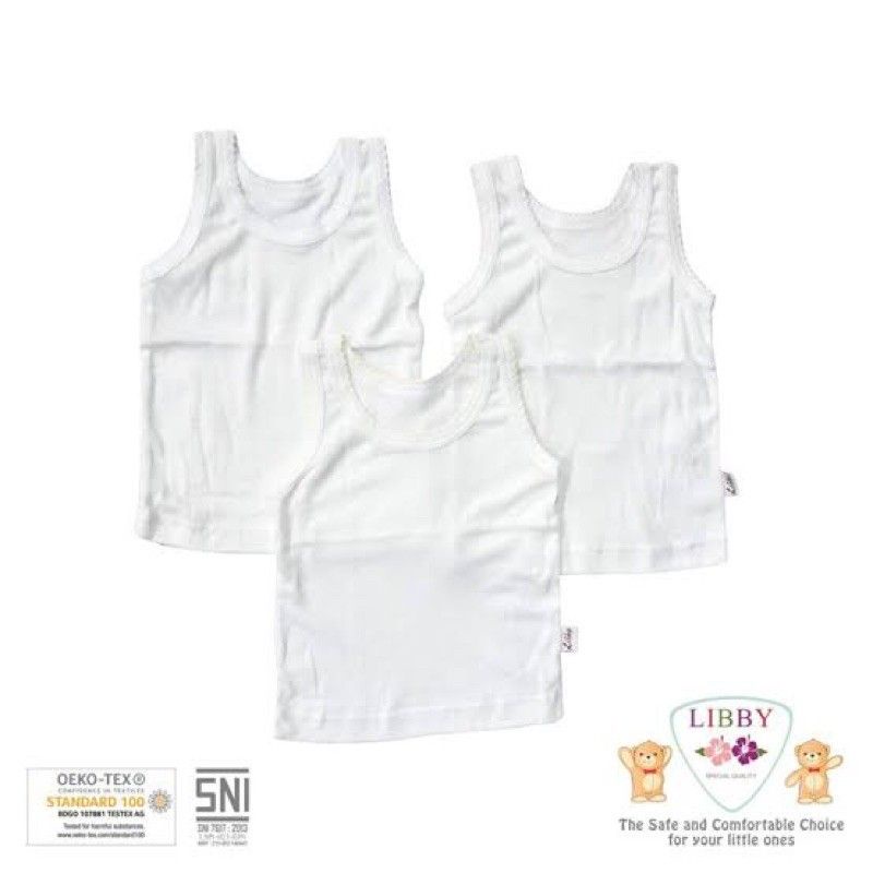 Libby Singlet putih /Singlet baby