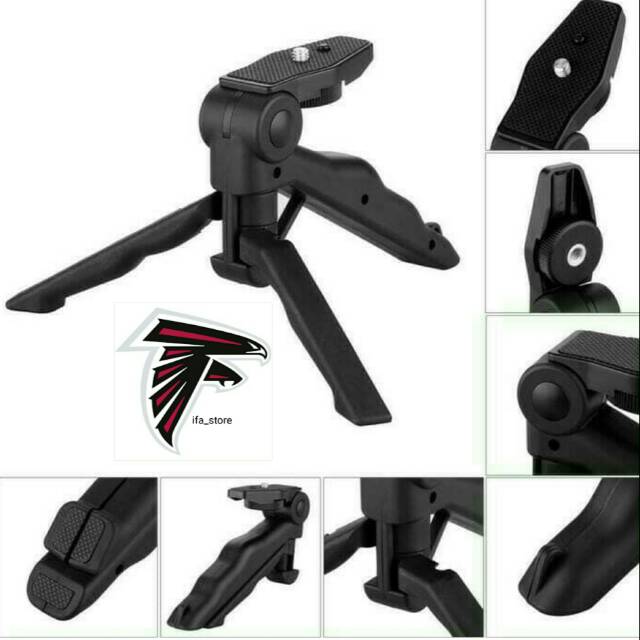 (COD) 2in1 Portable Mini Tripod Lipat For DSLR Action cam smartphone / Tripod 2in1