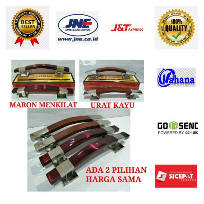 Pull Handle Tarikan Pintu Gagang Pintu Transparan 35 Cm Bagus Murah