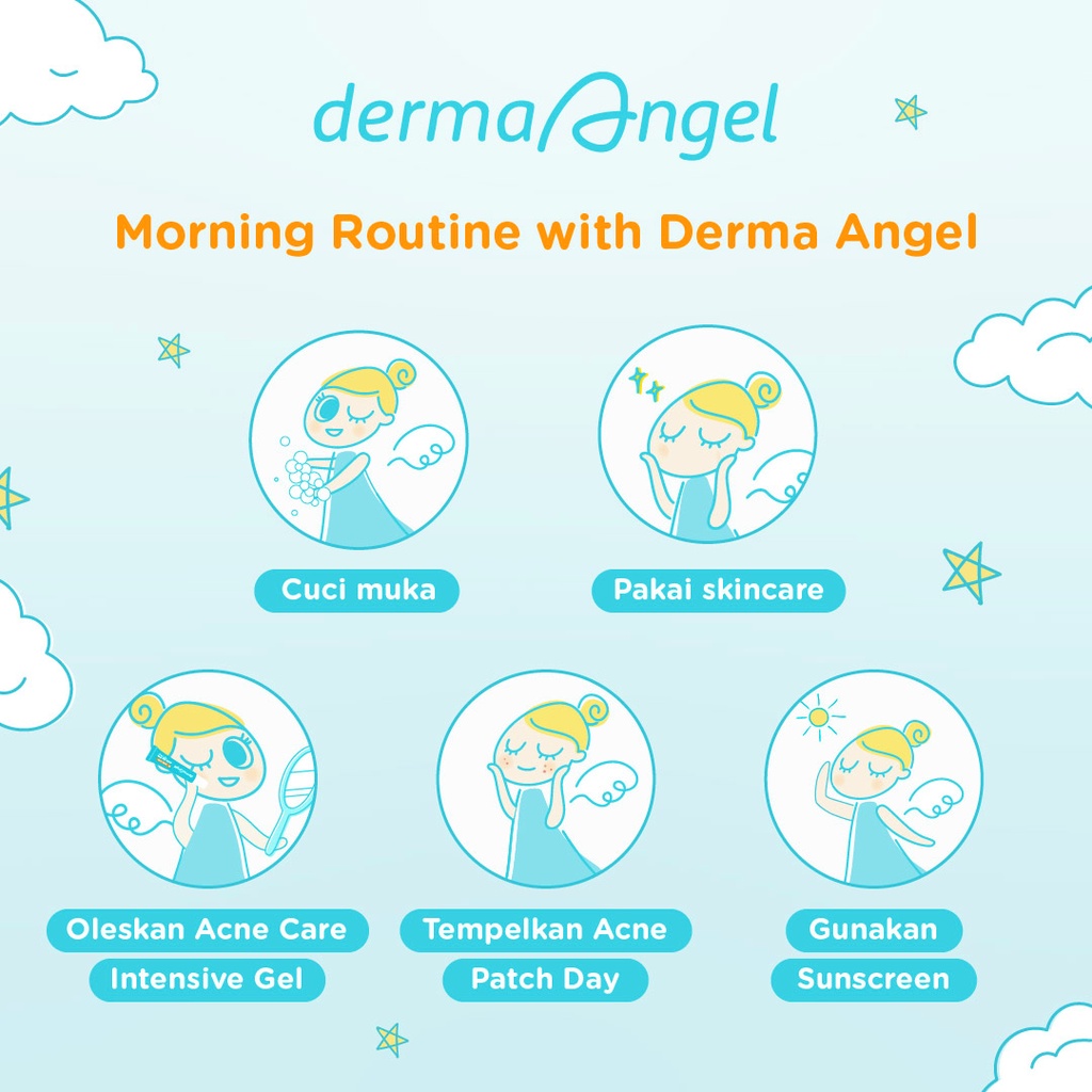 Image of DERMA ANGEL Acne Patch Kit (day & night) - Sticker Jerawat Derma Angel - with Salicylic Acid #7