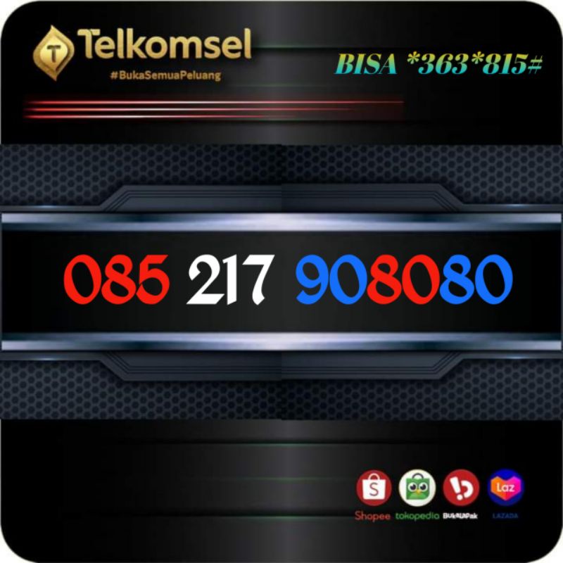 NOMOR CANTIK TELKOMSEL, KARTU PERDANA CANTIK SERI 8080