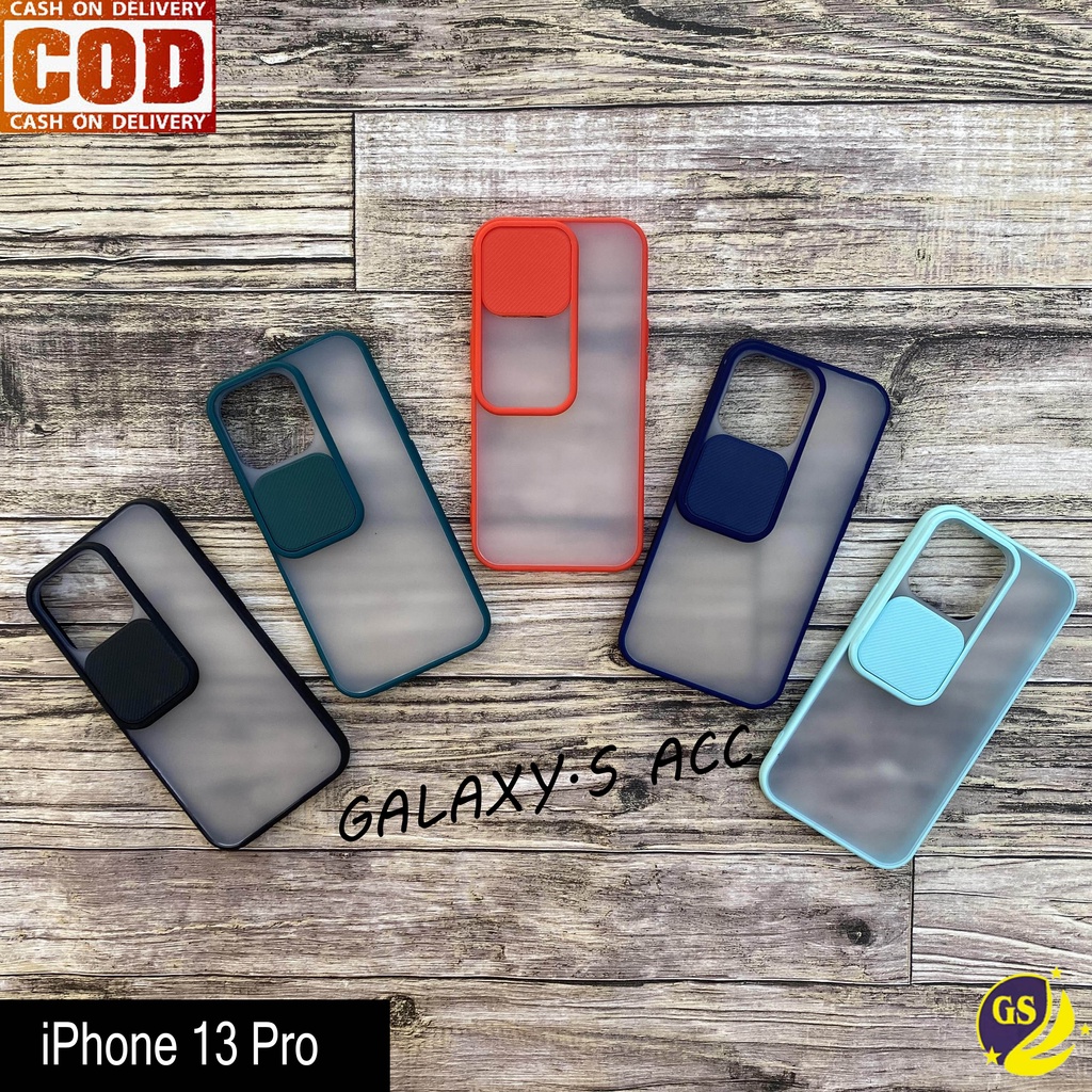 Iphone 13 Pro Max 6.7 &quot; iPhone 13 Pro 13 6.1&quot; 2021 SLIDE CASE PROTECTION CAMERA MATTE CANDY PELINDUNG KAMERA