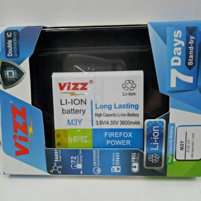 Battery Baterai Vizz Andromax Mifi M3Y/M3Z Batre Modem Andromax Original