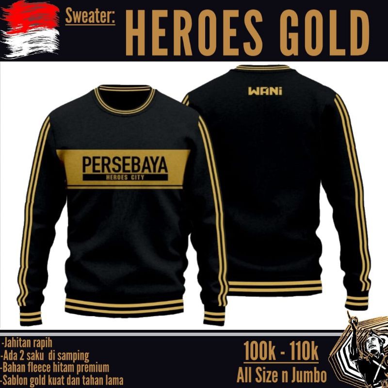 sweater bonek persebaya heroes city