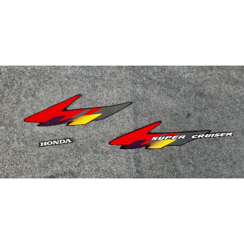 Striping Tiger Lawas tilas 2000 Stiker Motor honda Tilas