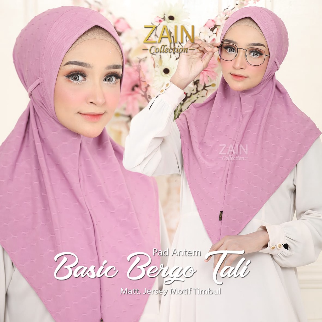 Jilbab Instan Bergo Basic Tali Ori Zain Collection-LAVENDER