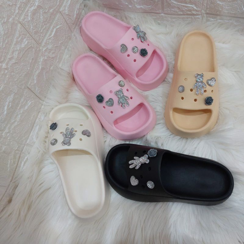 Sandal Cross TEDDYBEAR Fashion Wanita