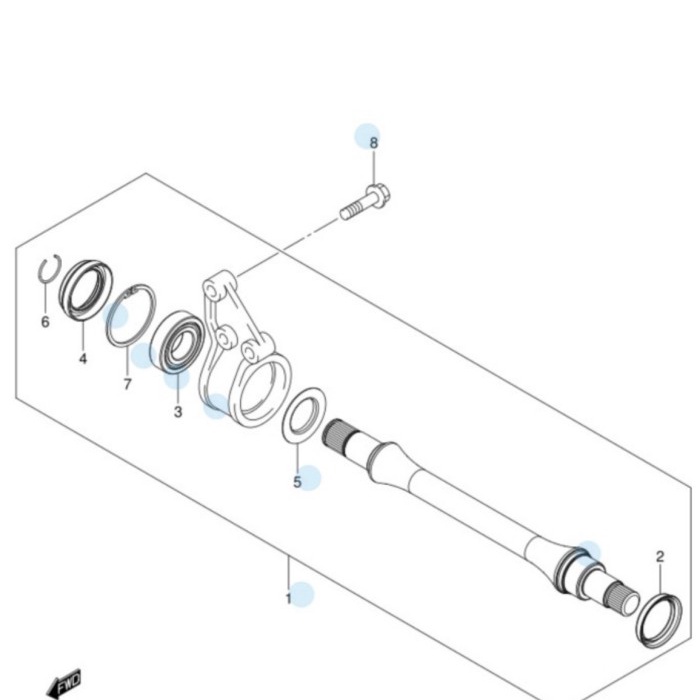 OIL SEAL DRIVE SHAFT INTERMEDIATE AS RODA KANAN ERTIGA SWIFT MATIC A/T