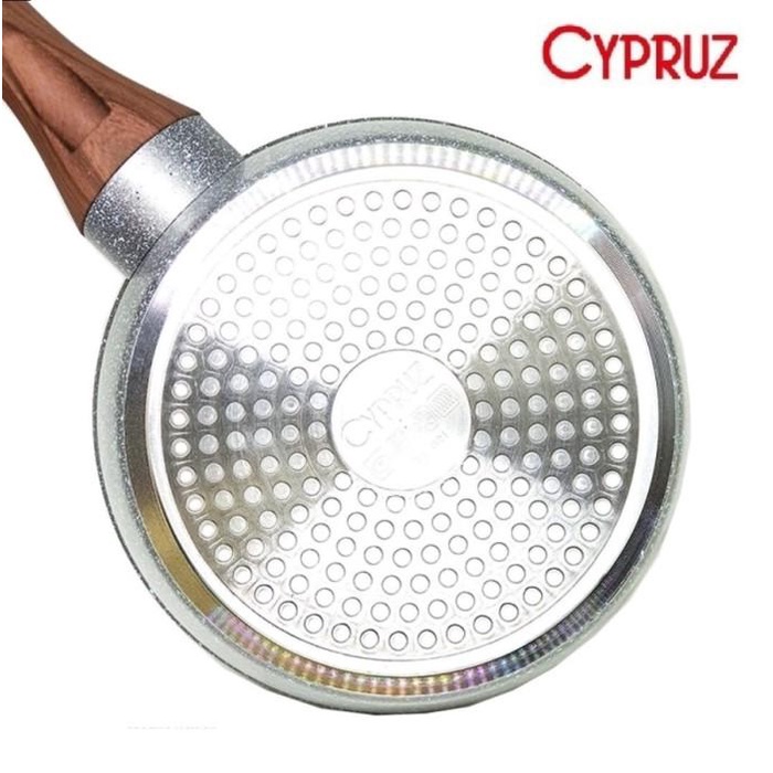 Panci Susu Sauce Pan Marble Induksi Anti Lengket Cypruz 18 Cm - Tanpa Tutup