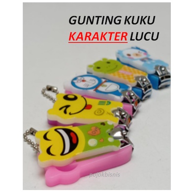 SOUVENIR GUNTING KUKU FANCY KARAKTER LUCU KEMASAN MIKA