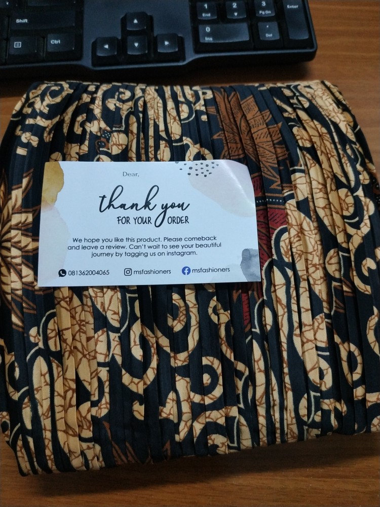 Couple Batik Kenanga Black / Rok Prisket Dengan Kemeja