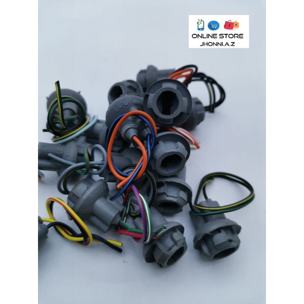 Soket bohlam T10 Soket lampu sein senja mobil / motor