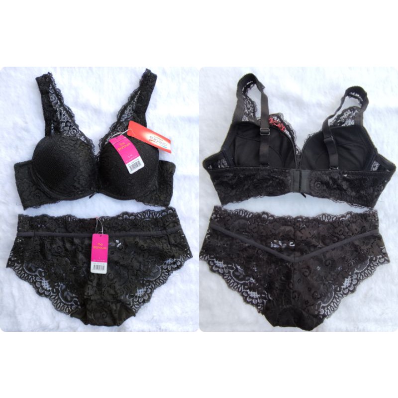 The Brahouse Bra Panty Set Size 34B Bra Push Up Berkawat