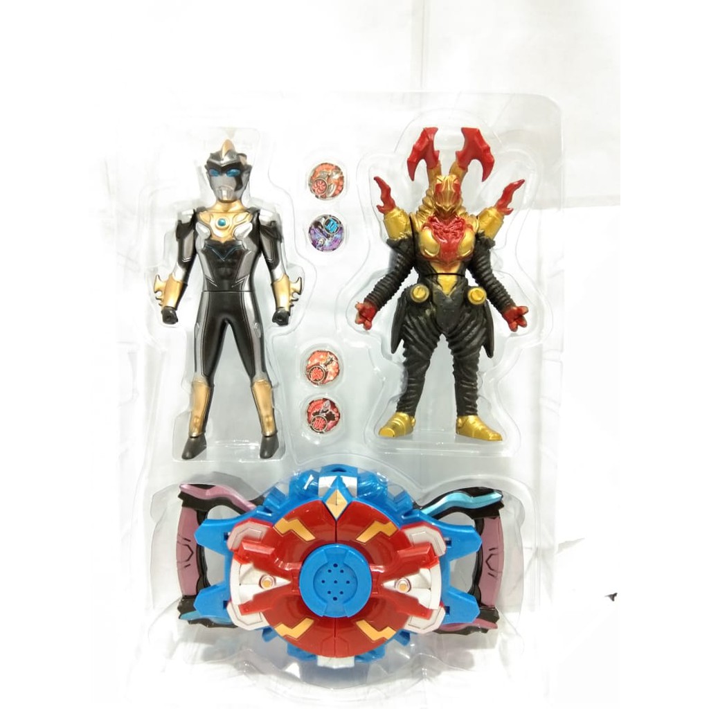 Mainan Anak robot Ultrahero 2pcs  - robot Ultraman B/O - F00015