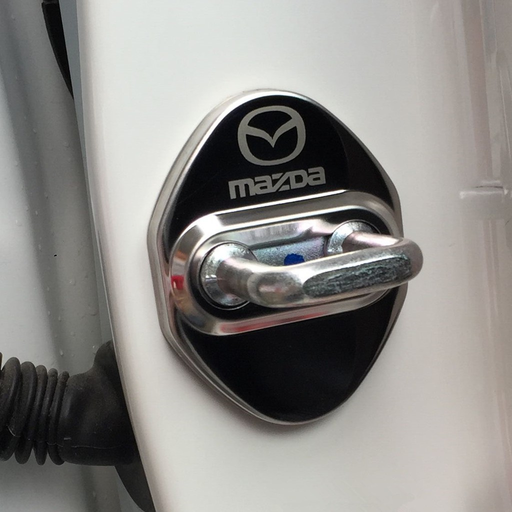 4pcs Case Cover Kunci Pintu Mobil Bahan Stainless Steel Untuk Mazda 2 3 6 CX3 CX5 MX5