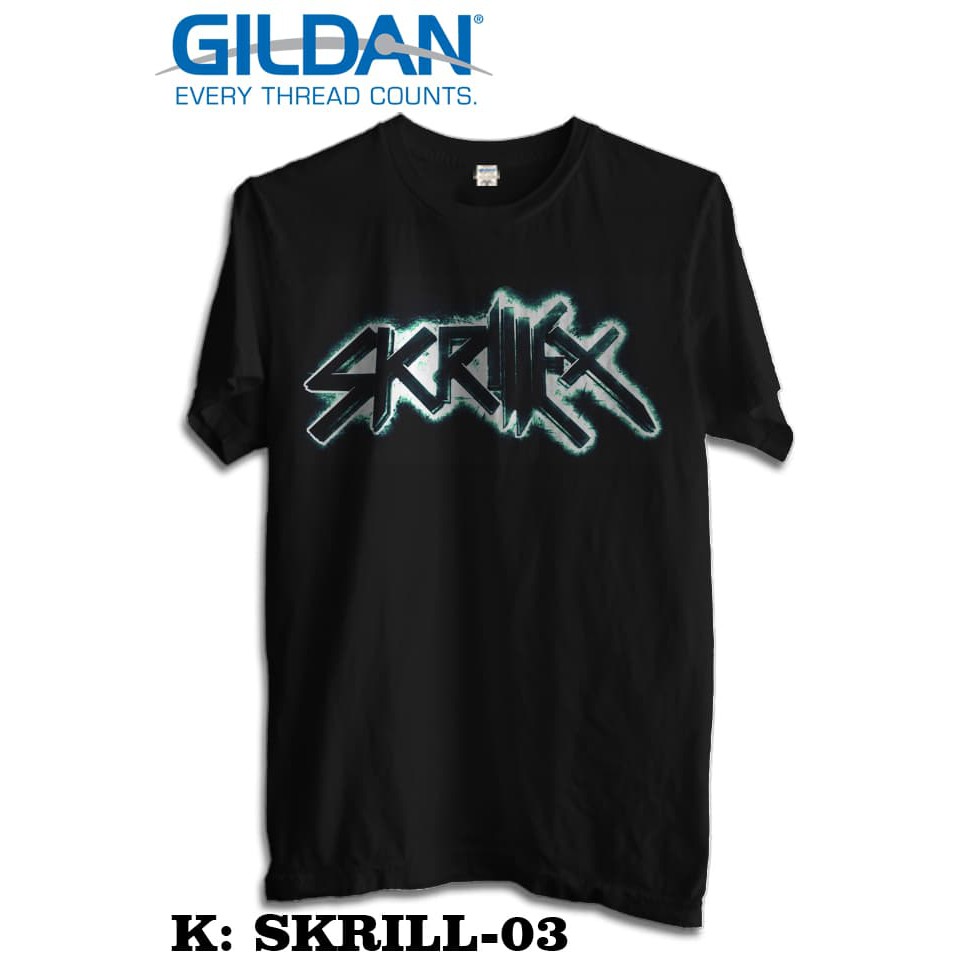 KAOS BAND SKRILLEX TSHIRT GILDAN SOFTSTYLE SKRILL 03