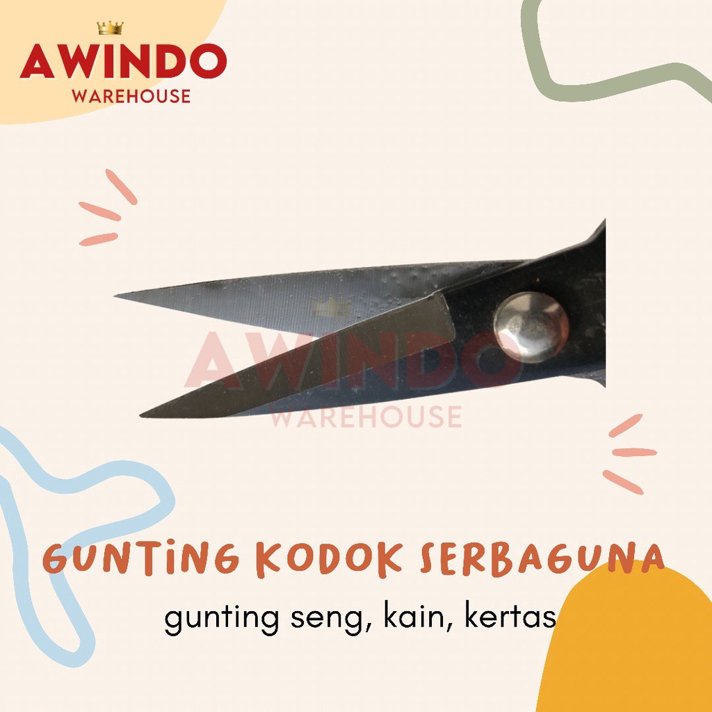 GUNTING KODOK - Gunting Potong Seng Kertas / Gunting Bahan Kain Jahit Tailor