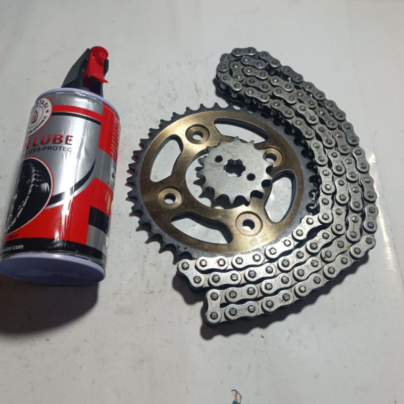 gear gir rantai set bonus chain lube supra fit new karisma supra 125