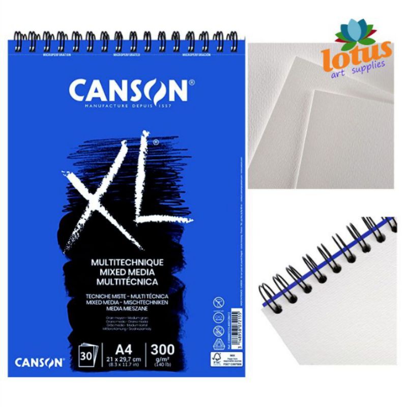 

Canson XL Mix Media 30Sheets/A4/300gsm