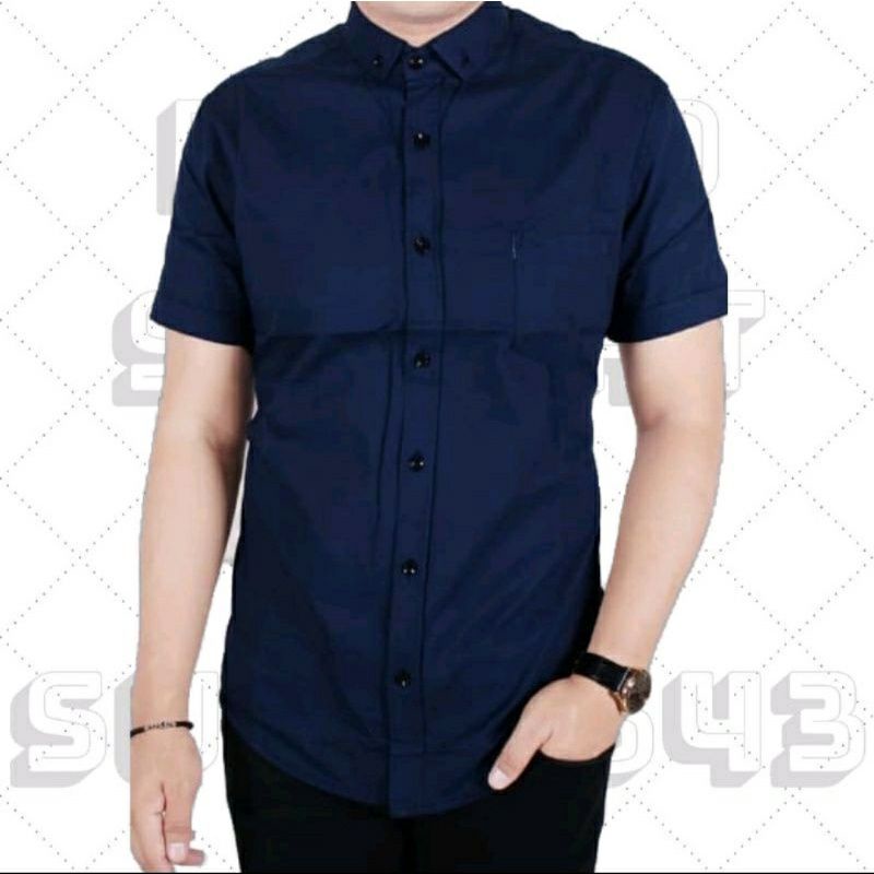 Kemeja pria pendek/kemeja keren pria distro/kemeja lengan pendek pria keren/kemeja pria polos lengan