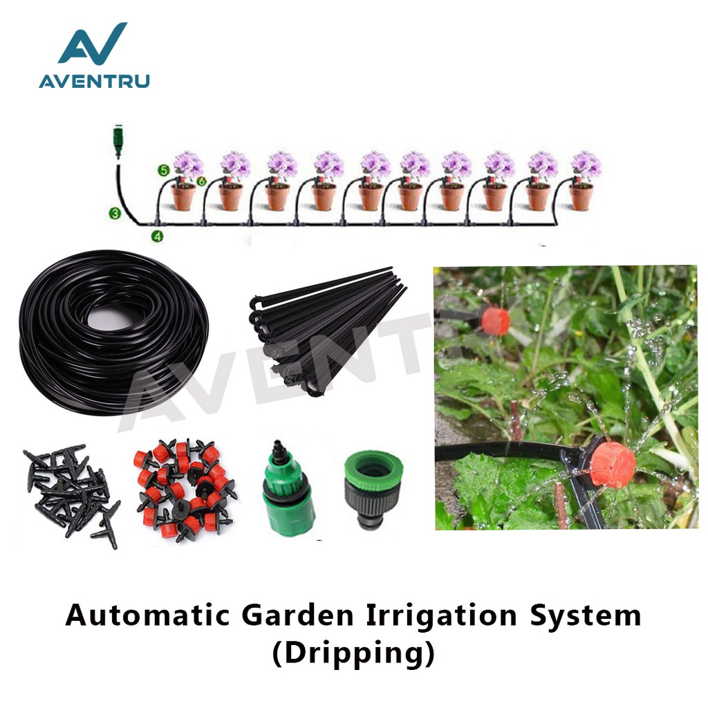 Automatic Garden Irrigation System / Alat Siram Dripper Sprinkler Head