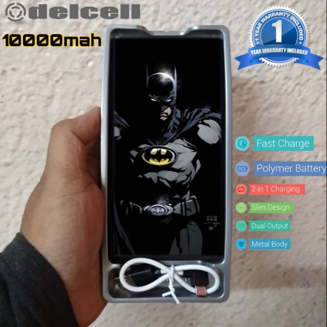 Powerbank delcell batman 10000mah