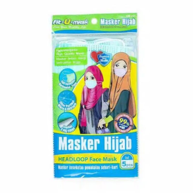 Masker Fit U - Mask Earloop dan Headloop