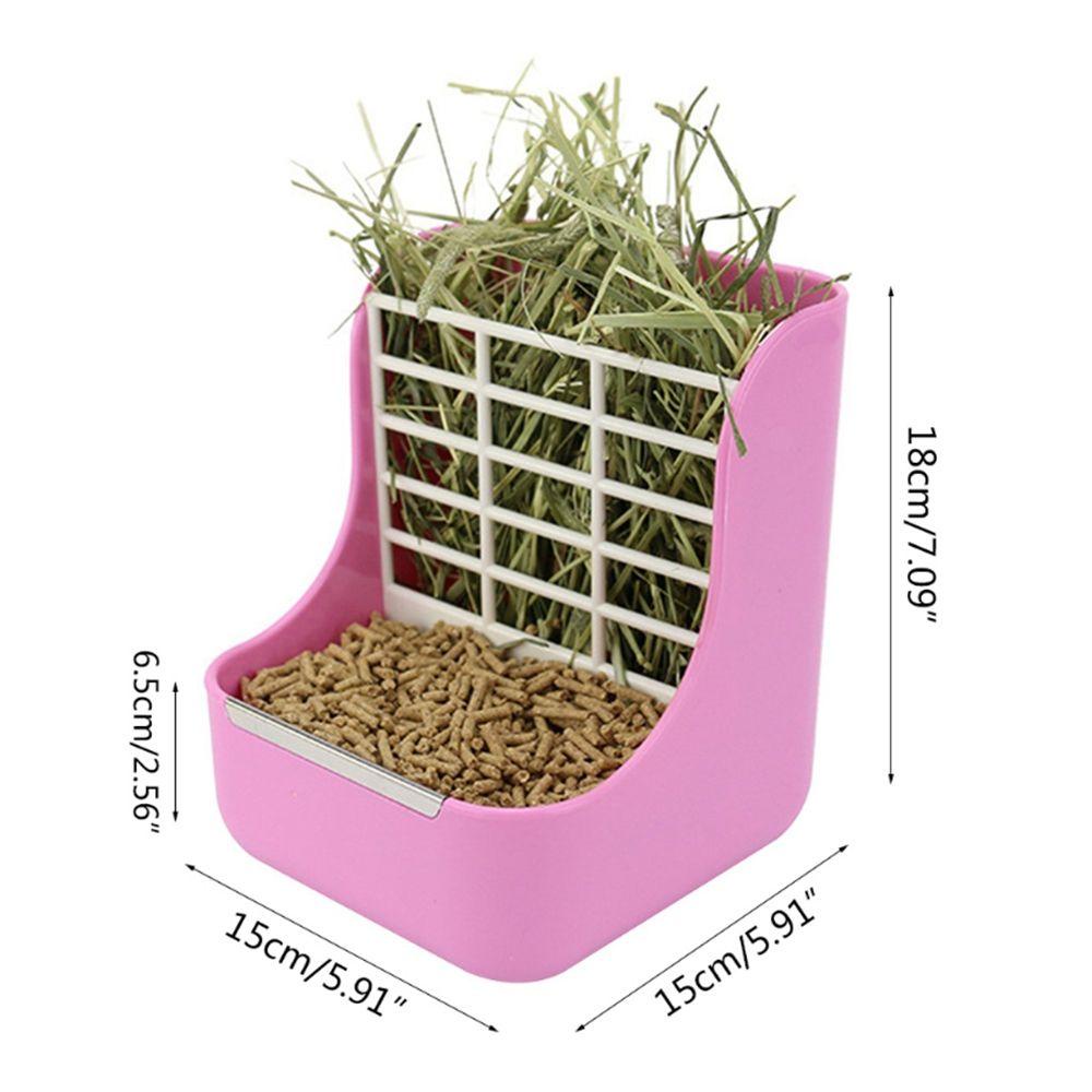 REBUY Rebuy Rabbit Hay Feeder 2in1 Chinchilla Untuk Rumput Rak Makan Hewan Peliharaan Wadah Makanan Aksesoris Kandang Mangkuk Makan Kelinci