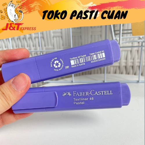 stabilo faber castell warna lilac ungu penanda pengingat lucu imut fancy atk alat tulis kantor termu