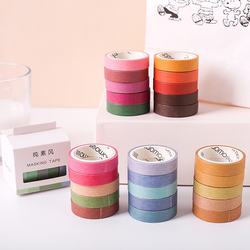 

Selotip Warna-warni Washi Masking Tape Set 5pc Color Palette Ideas